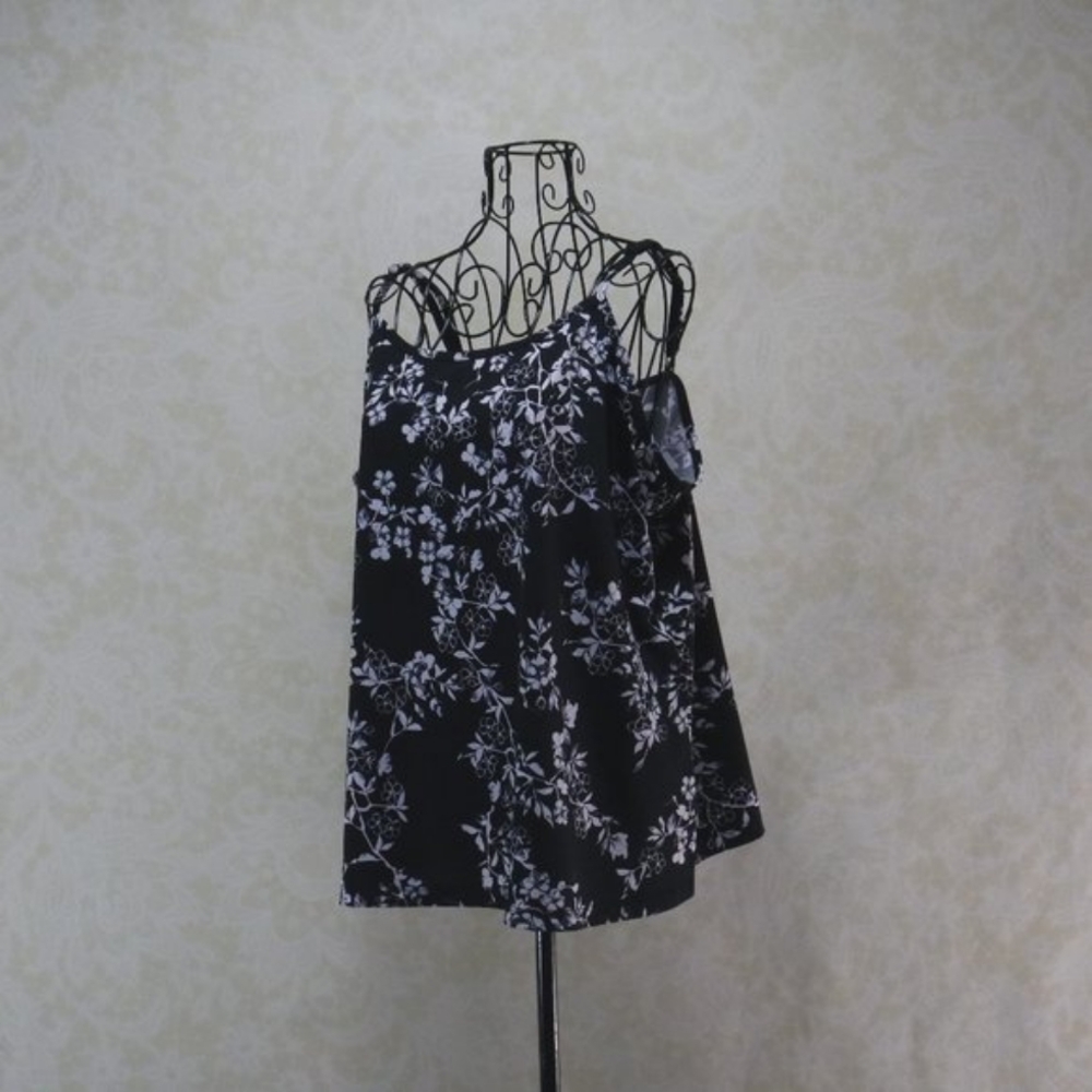 FASHION BUG Black Grey Gray Cami Camisole Tank Top - Picture 7 of 12